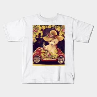 Dark Red Car Sunday Drive Kids T-Shirt